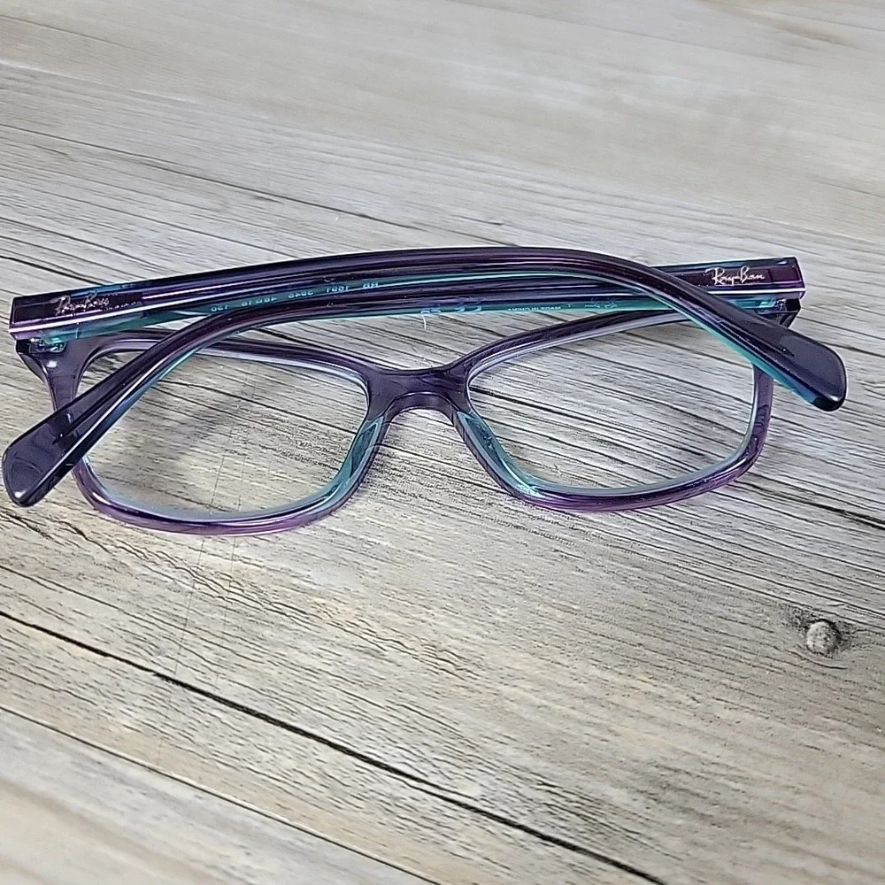Ray-Ban RB 1591 3945 Kids Eyeglasses Frames Only Top Light Blue Violet 48-16 130